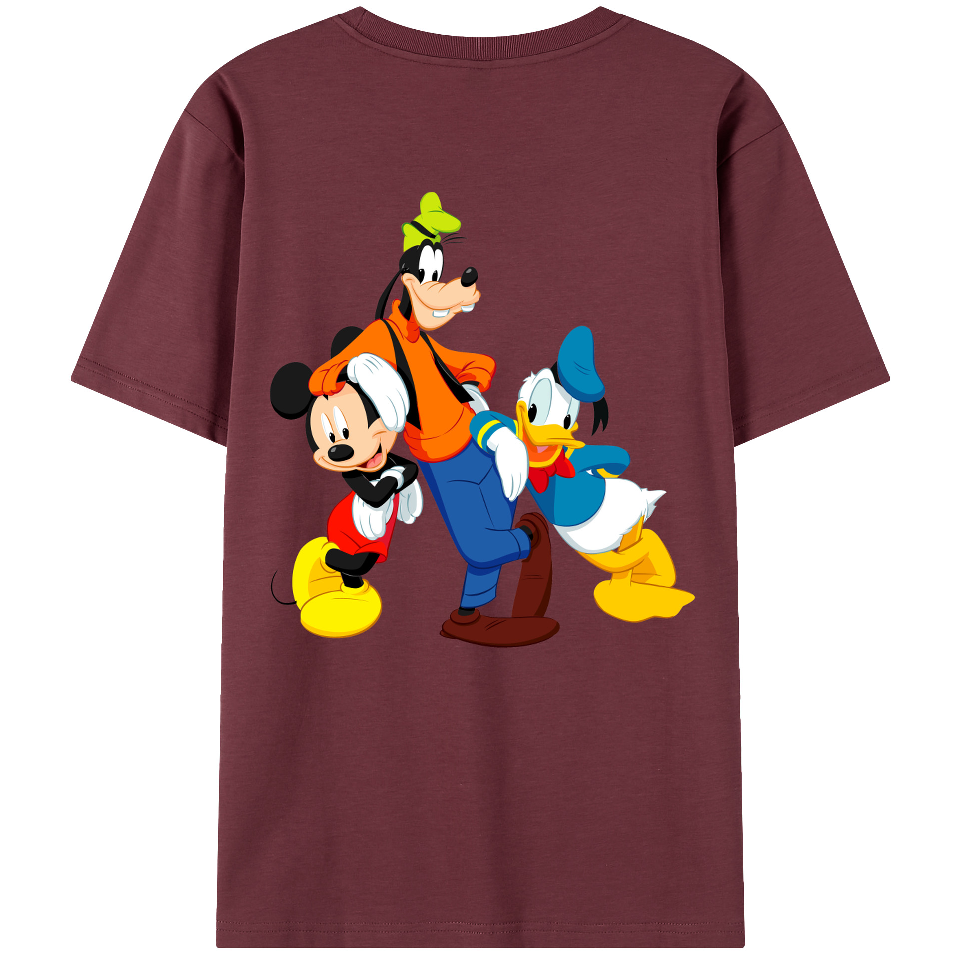 （画像用） ミッキーマウス Mickey Mouse 綿100％半袖Tシャツ（背面プリント）